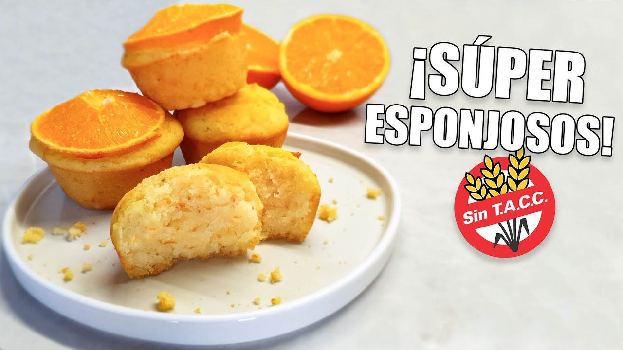 MUFFINS DE NARANJA VEGANOS Y SIN T.A.C.C. - soyvelen