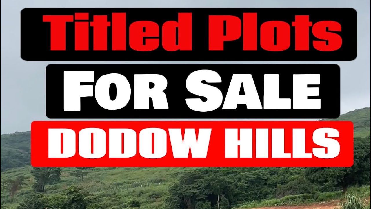 Titled lands for sale @Dodowa hills with chenku waterfall just near by .