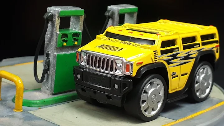 Tooned Hummer H2 by Hot Wheels Blings w/3D printed wheels custom
