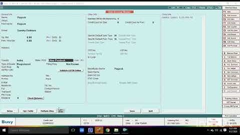 How to Set Credit Limit in Busy