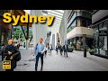 Sydney australia walking tour  morning rush from wynyard to barangaroo  4kr