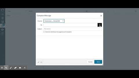 Sending an Email in Canvas