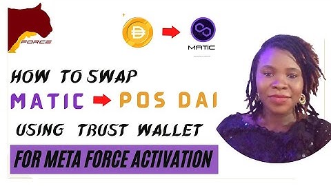 HOW TO SWAP POLYGON MATIC TO POS DAI STABLE COIN using Trust wallet (@peebee homebase biz)