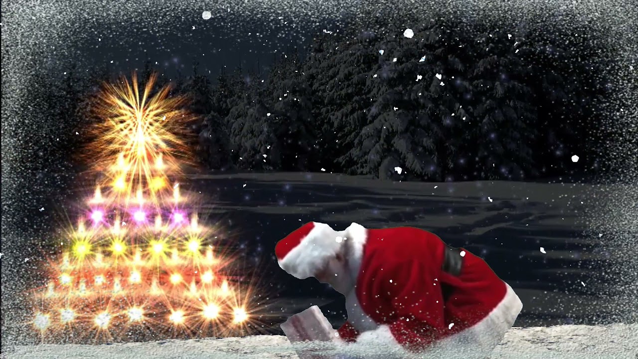Santa Claus Christmas Animation Video Background Christmas Screen Saver 59