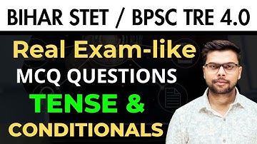 Bihar STET Phase 2 Exam | English Paper 1 Classes | Tense & Conditional | MCQ Practice