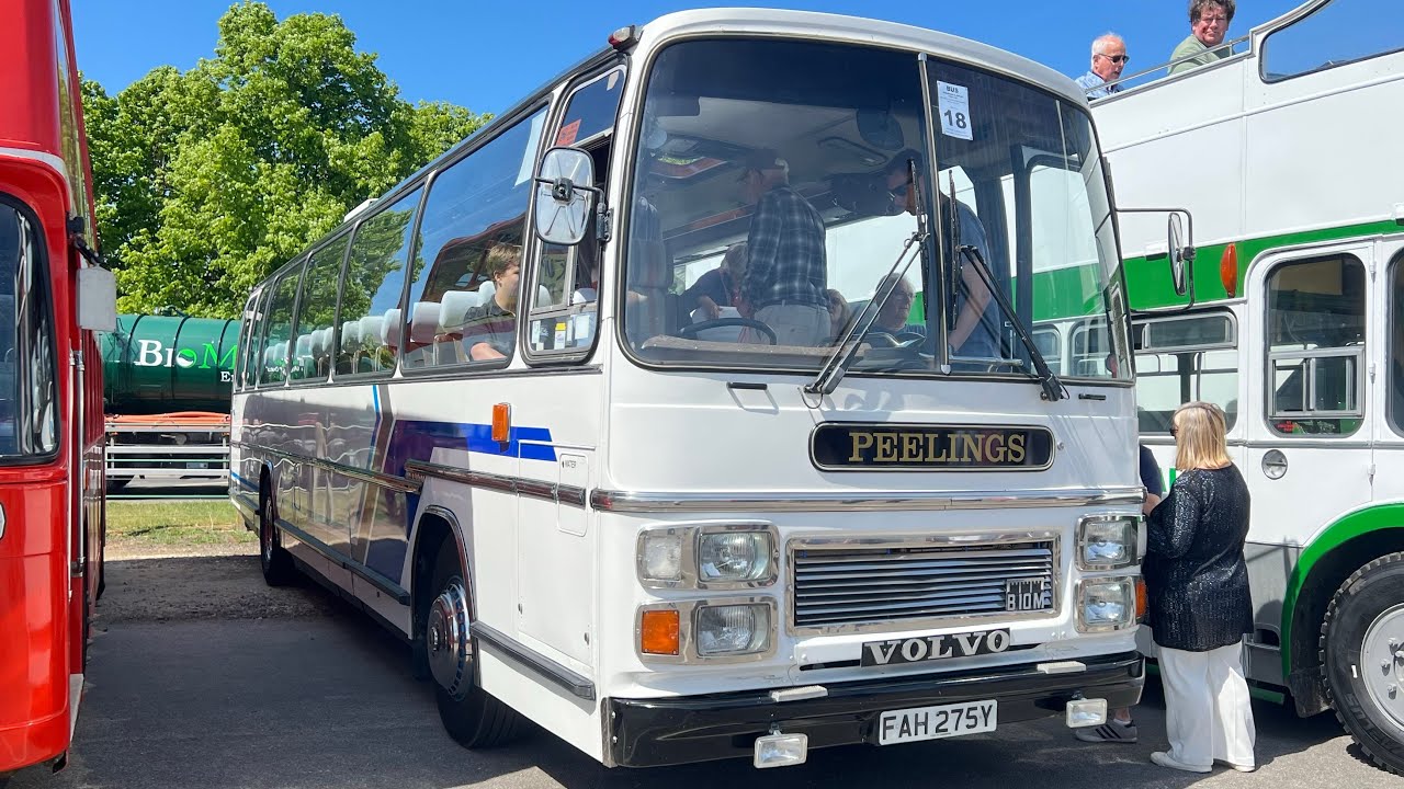 FAH 275Y Volvo B10M MK1 Plaxton Supreme IV from Peelings on MNR Vintage Bus Day heritage route