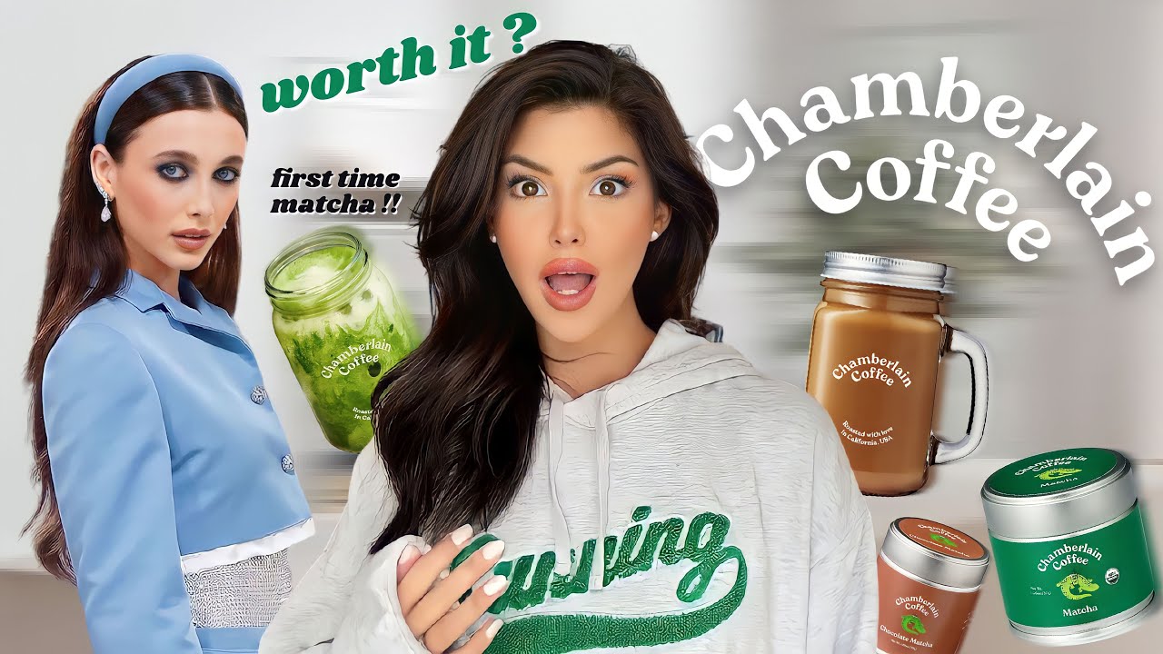 Je TESTE la marque d’EMMA CHAMBERLAIN  - Chamberlain Coffee ! (Mon Premier Matcha !) | Lisa Ngo