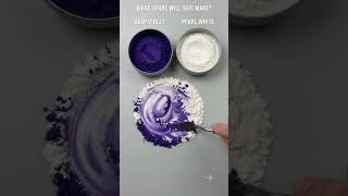 Deep Violet   Pearl White = Frosted Lilac 💜🤍 | Satisfying Color Mixing