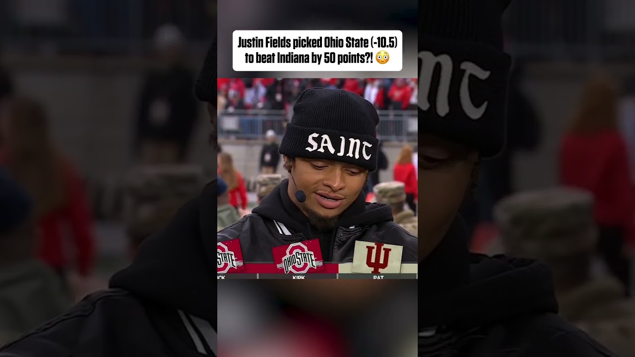 Justin Fields picked Ohio State by 50 points?! 😳 
