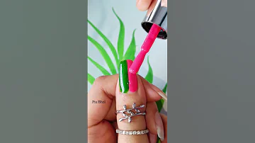 easy nail polish design #nailart #piubhol #youtubeshorts