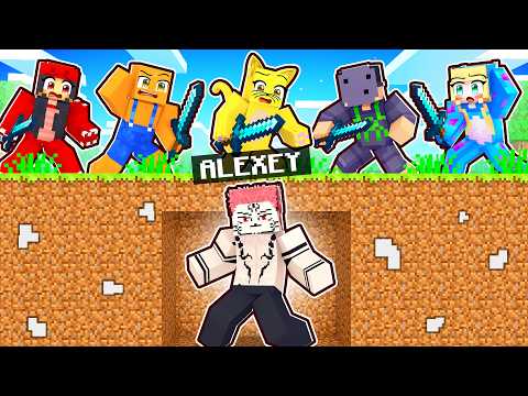 SUKUNA vs 5 CAÇADORES no Minecraft