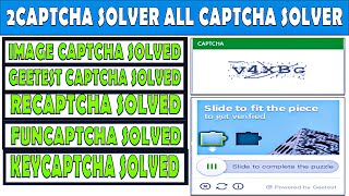 2Captcha Solver All Captcha Solver Extension | Geetest Image Captcha Solver | Used Every Website