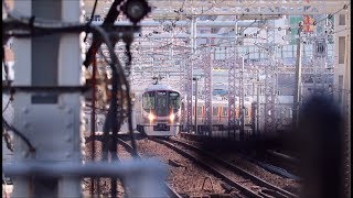 JR環状線 大正駅に外回りの323系が到着～発車まで