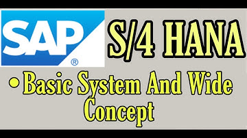 SAP S4HANA Basic Concepts || SAP tutorial