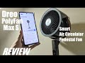 REVIEW: Dreo PolyFan Max S - Smart Oscillating Pedestal Fan - App Control! (Air Circulator)