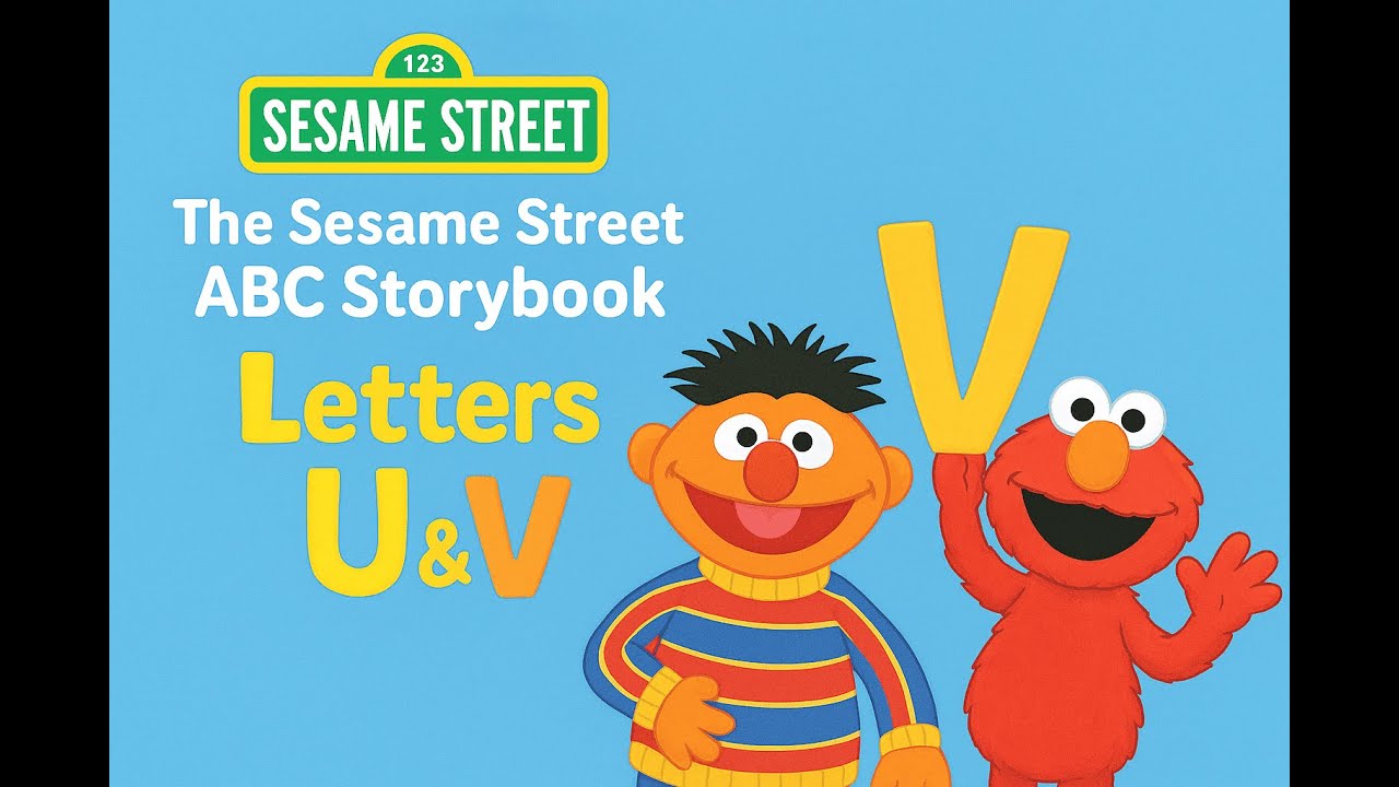 Sesame Street ABC Storybook – Letters U & V | Read Aloud for Kids 📚✨