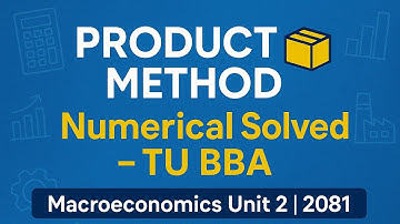 Product methodNumerical |Macroeconomics|| BBA BBS BBM