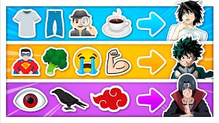 GUESS the ANIME CHARACTER by EMOJIS  Guess the anime character | Anime Emoji Quiz!