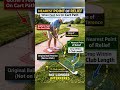 Cart path interfering with your stance or swing? #golf #golfrules #golftips #golf101