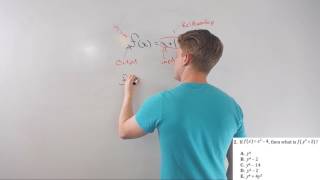 ACT Math:  Algebraic Functions (they're really plug-in problems)