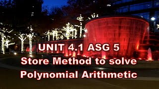 UNIT 4 1 ASG 5 POLY USING STORE FUNCTION YOUTUBE