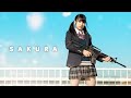 School girl John Wick -SAKURA - Gunfight scene [English Sub]