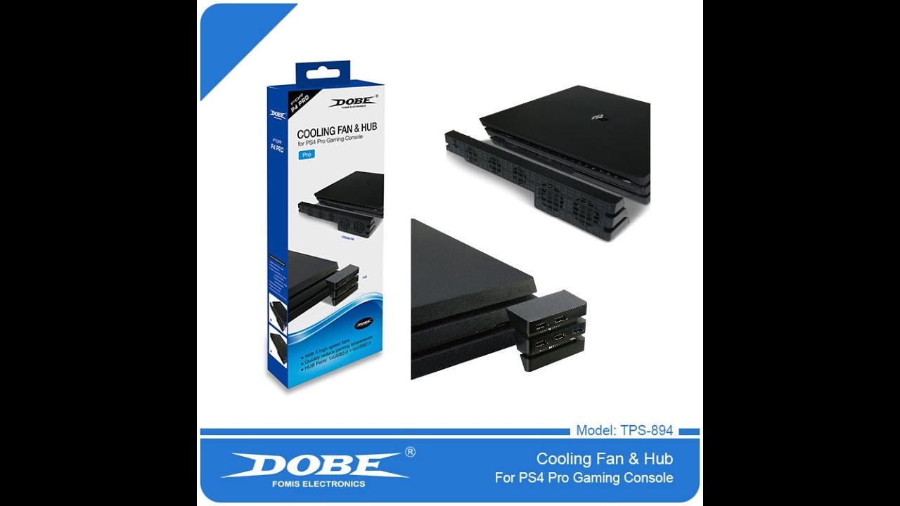 Base PS4 Slim / PS4 Pro, Aggiornato FlexDin Ventola di Raffreddamento