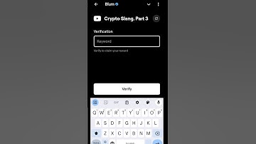 Crypto Slang. Part 3 Blum Code | Blum Code Crypto Slang. Part 3 | Blum Youtube Video Code