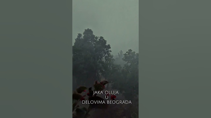 Jaka oluja pogodila je delove Beograda. 30.07.2022.