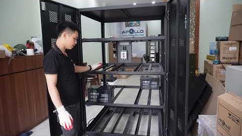 Hướng dẫn sắp xếp đấu nối 40 bình ắc quy với tủ Apollo // Nguồn dự phòng Apollo.