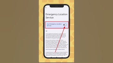 Emergency Location Services on Android