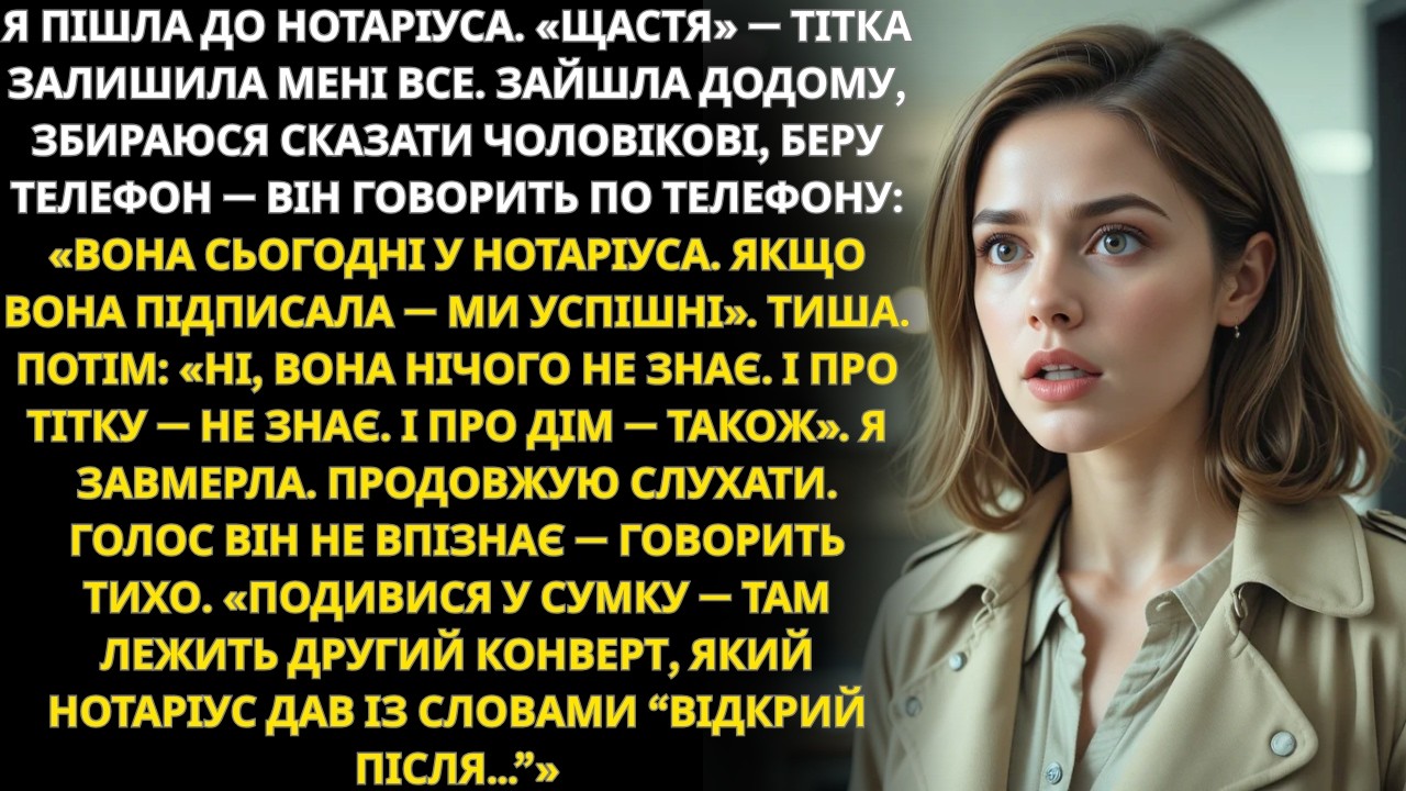 Чоловік пів року готував аферу зі спадщиною дружини  Та тітка все передбачила