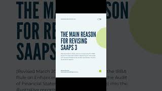 Publication of SAAPS 3 (Revised March 2024)