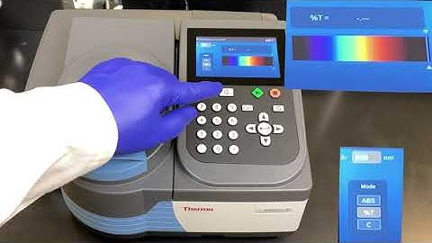 Absorption Spectrum of Janus Green B using a Genesys 30 on Automatic Scan Mode