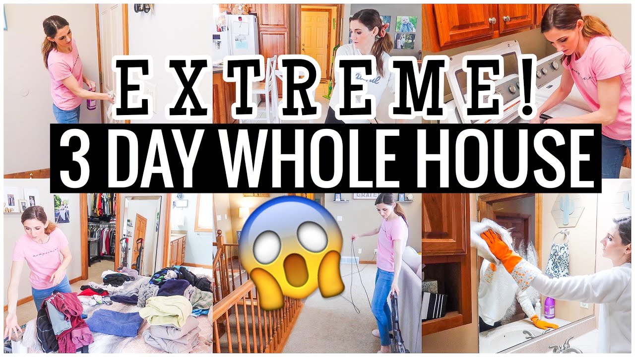 NEW EXTREME WHOLE HOUSE CLEAN WITH ME 2020  ALL DAY SPEED CLEANING MOTIVATION CLEANING ROUTINE