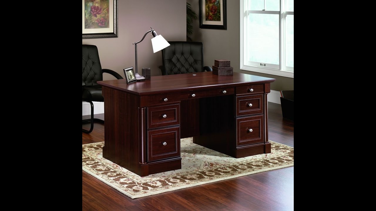 Amazon Price Drop! Sauder Palladia Executive Desk, Cherry Save $320!