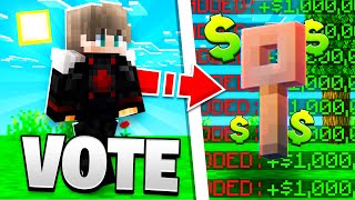 I voted on the Archon on a default account to see how rich I would get...