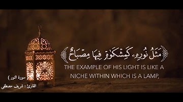 سورة النور | آية ٣٥ | القارئ : شريف مصطفى  🤍🤍.
