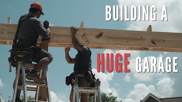 Building A HUGE Detached Garage