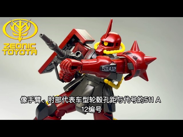 TAKUさま 夏亚丰田扎古HGUC 1/144 MS-06S Char's Zaku Ver. ZEONIC TOYOTA - YouTube