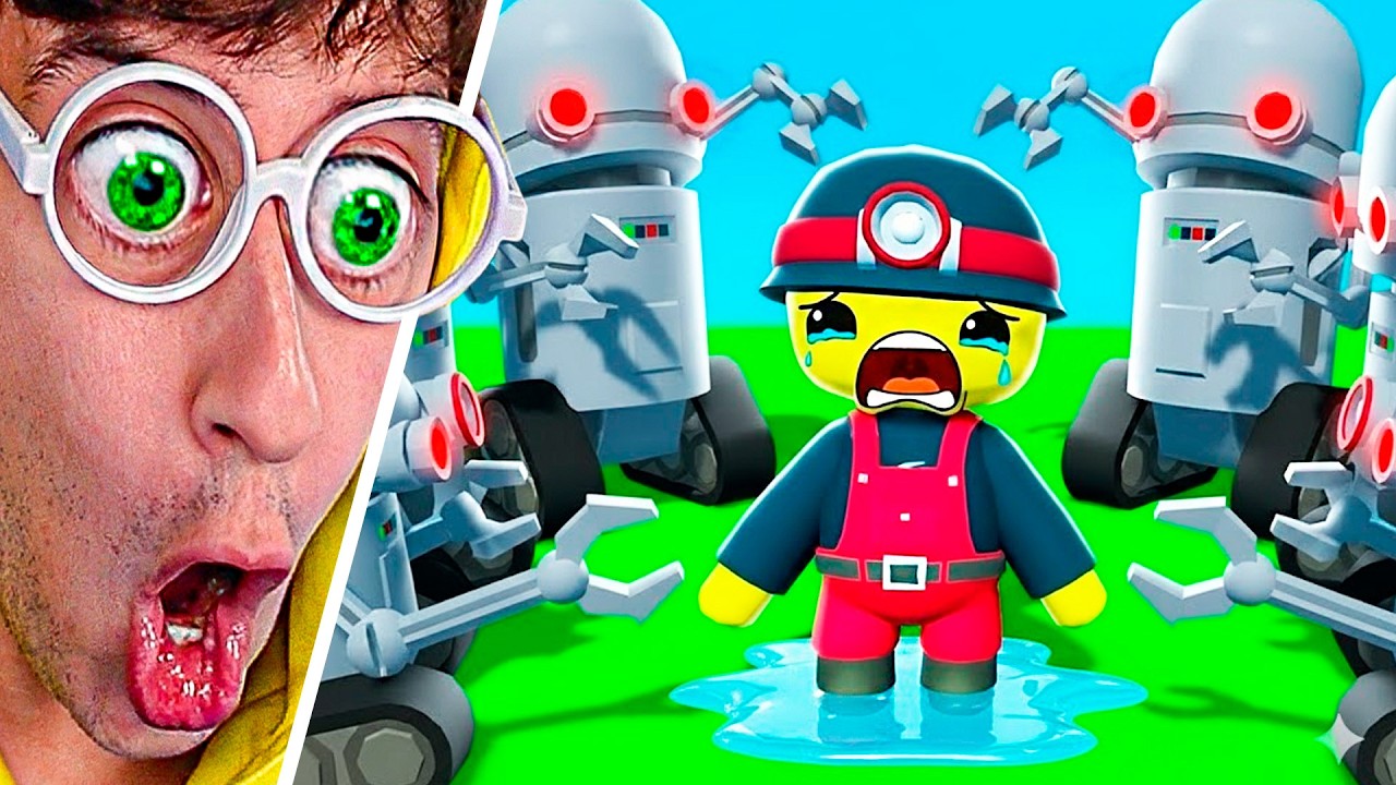 Robots HACKEADOS nos ATACAN 🤖🔥!! (ayuda 😭) - Wobbly Life #474