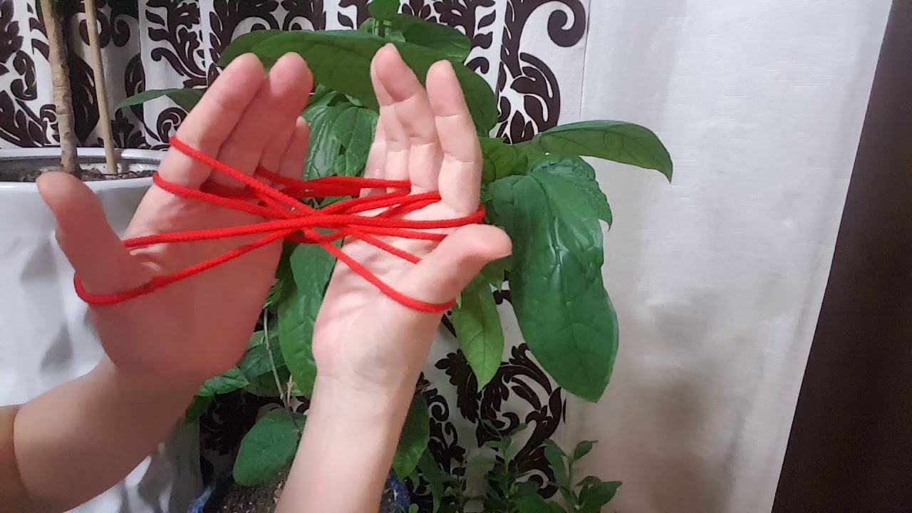 그물실뜨기 string figures making a net - YouTube