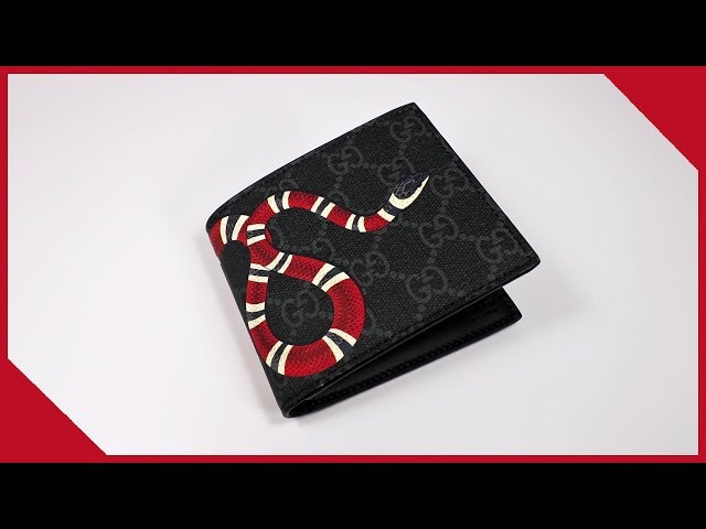 gucci snake long wallet