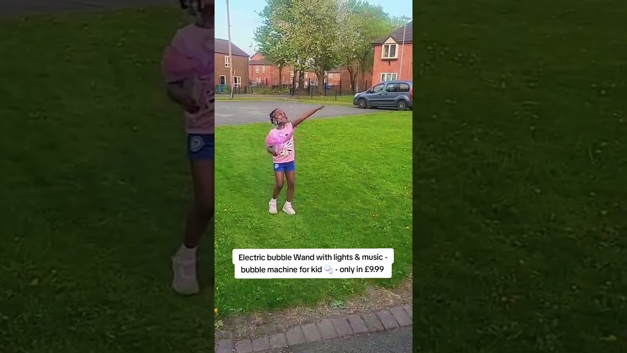 Magical Bubble Wand with Lights & Music for Kids! 