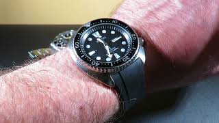 seiko turtle end fitted strap crafterblue - YouTube