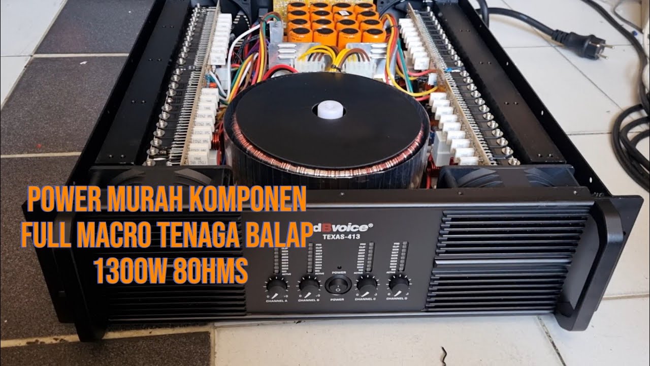 Review!! Power Built Up 4 Chanel dB Voice Texas 413 Balap Ok lapangan Juosss