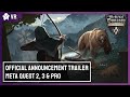 Medieval dynasty new settlement  announcement trailer  meta quest 2 3  pro  vr