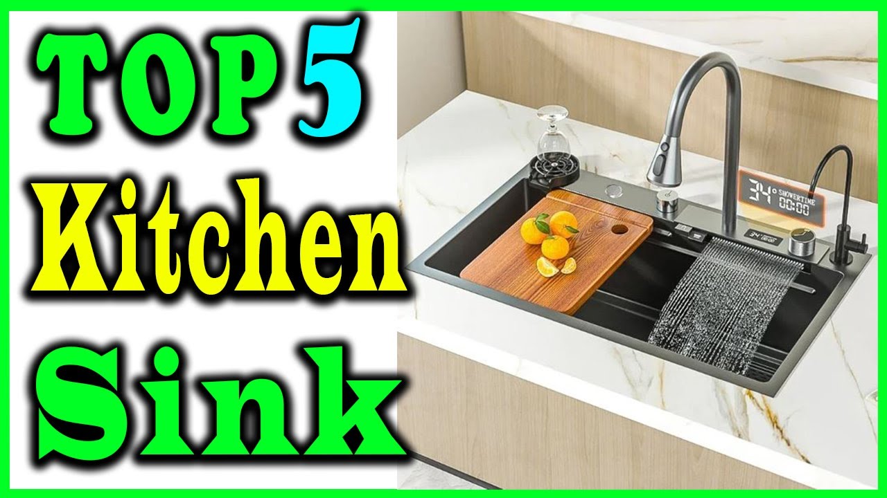 5 Best Waterfall Kitchen Sink Review 2024 - YouTube