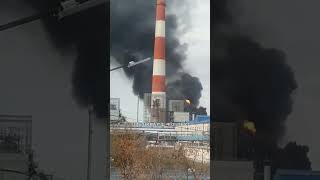 На рф палає Оренбурзький газопереробний завод? 💙💛 #новости #news #новини #война #russiavsukrainewar