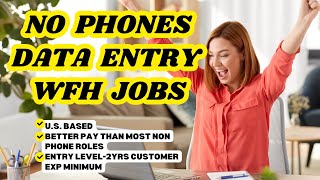 NO PHONES DATA ENTRY REMOTE JOBS | ONLINE JOBS 2026